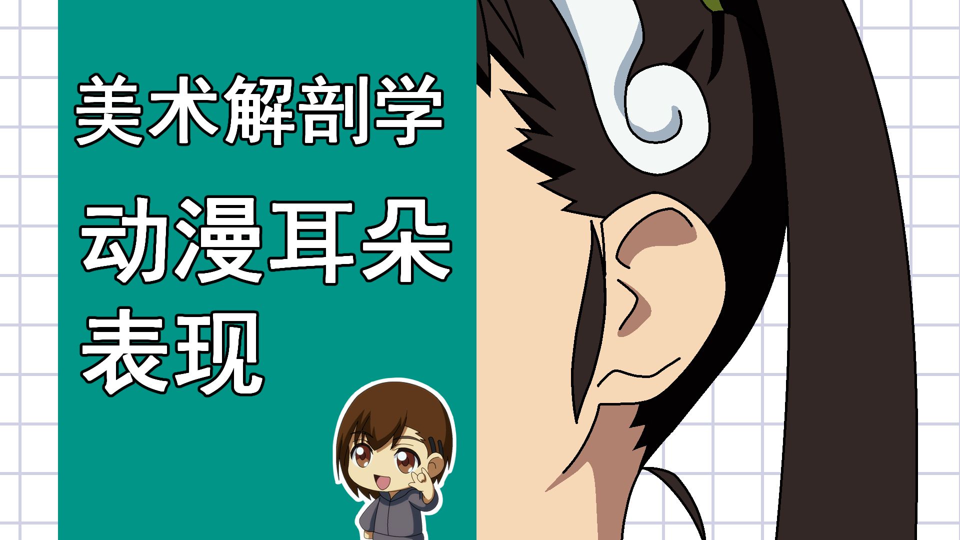 美术解剖学-31-动漫耳朵表现