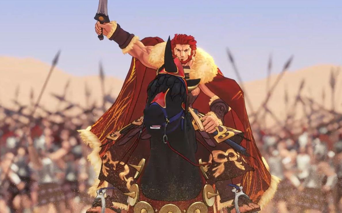 【fgo街机】伊斯坎达尔 第三阶段my room展示 战斗演示 宝具演出_哔哩