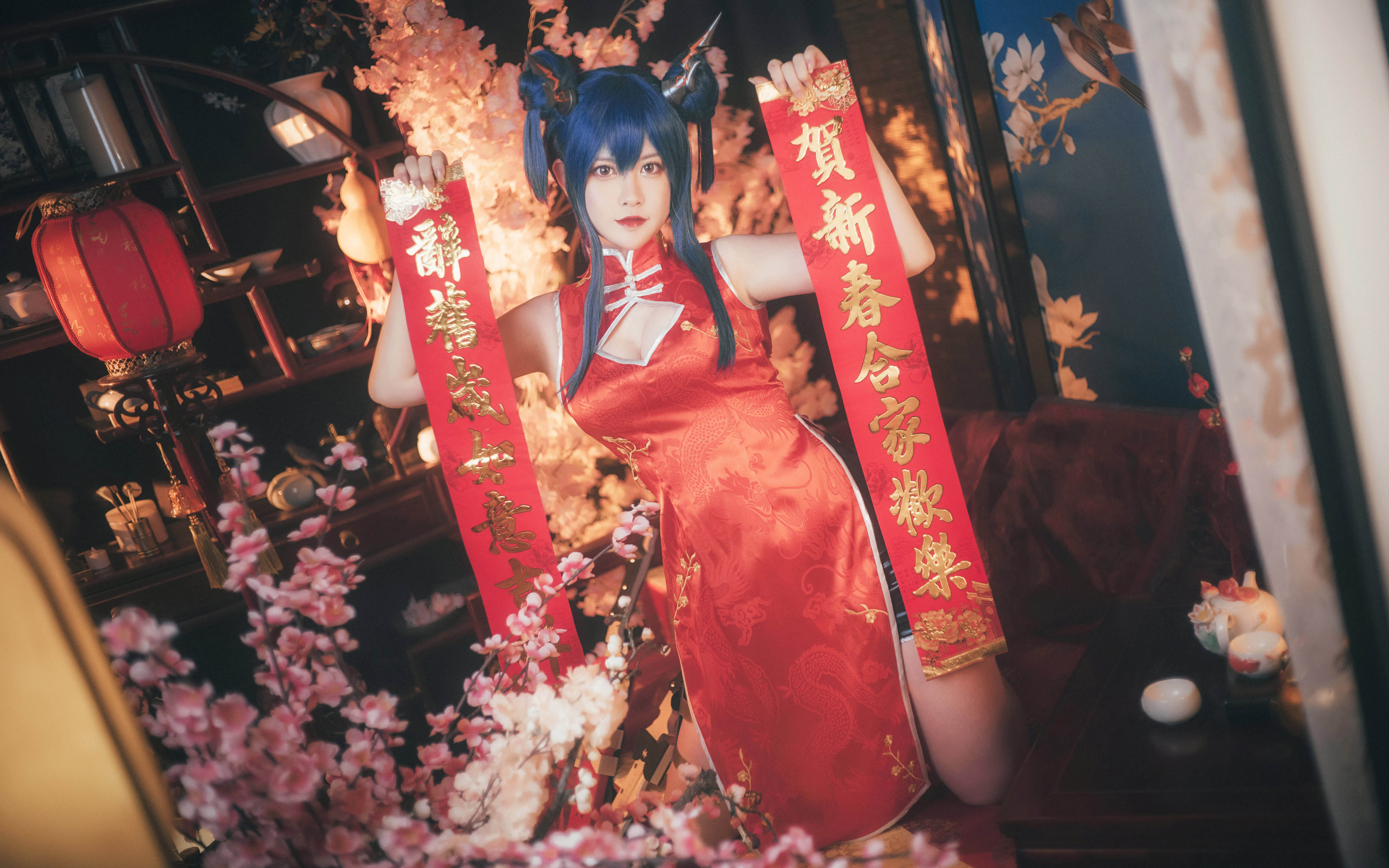 【明日方舟/cos】旗袍老陈给大家拜个早年!