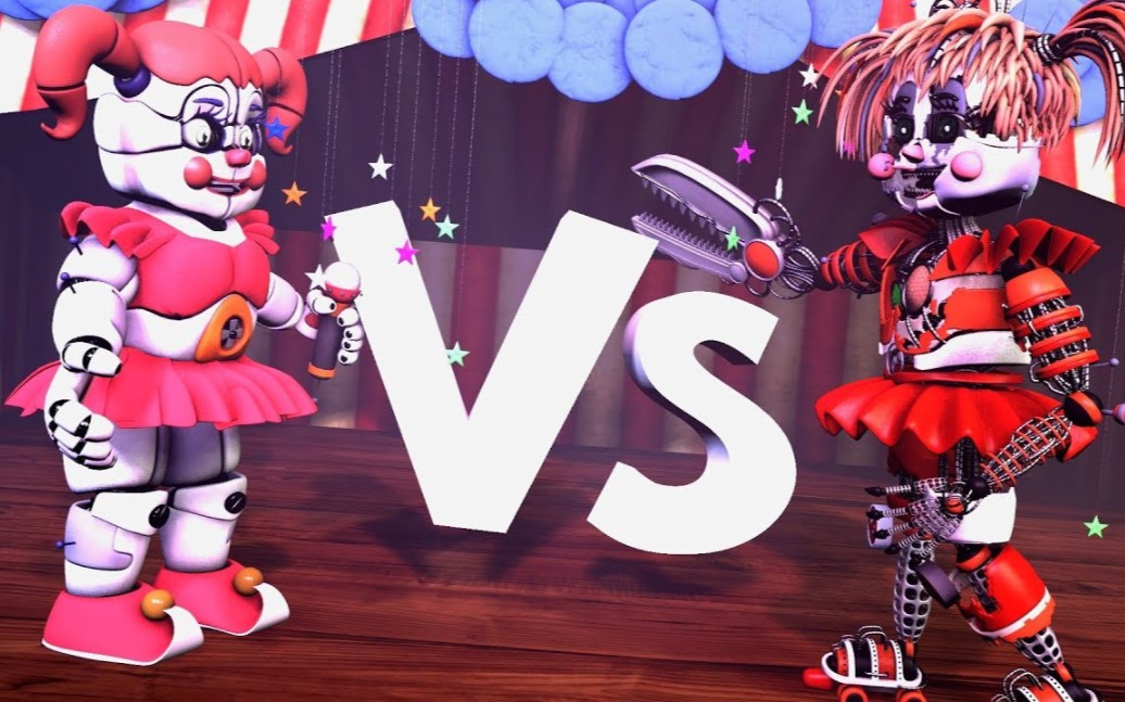 【sfm/fnaf】马戏团baby vs 废弃baby【前作】