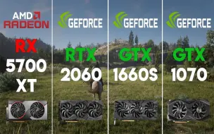 Скачать видео: RX 5700XT vs RTX 2060 6G vs GTX 1660S 1070  显卡对比（1080P分辨率测试，CPU为R5 3600） 60帧视频