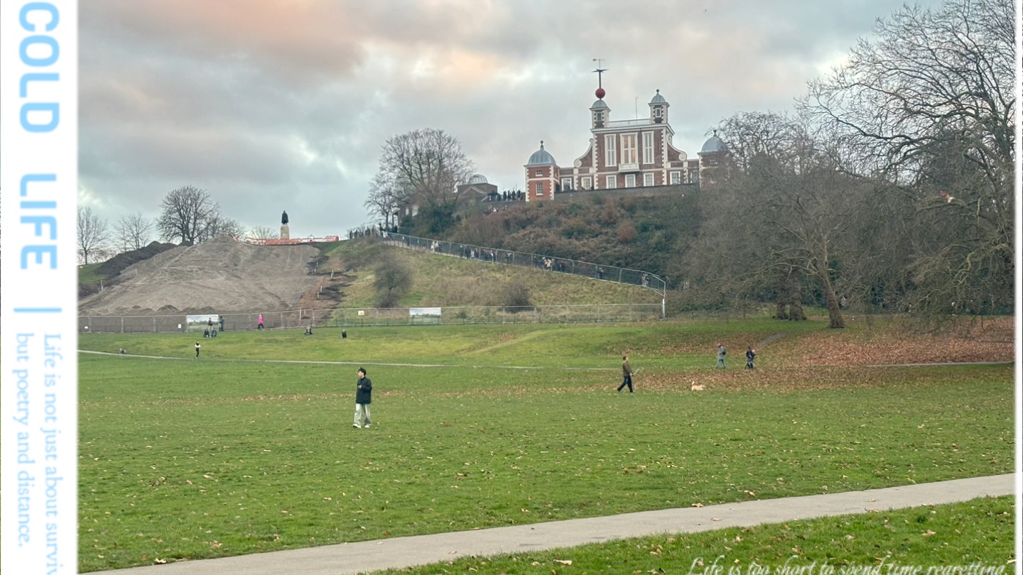 本初子午线所在的格林尼治公园,惬意的黄昏,惬意的生活.
