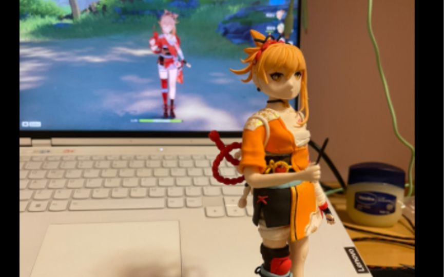 第一次做手办 跟大佬们的差距还是很明显的(原神-宵宫)