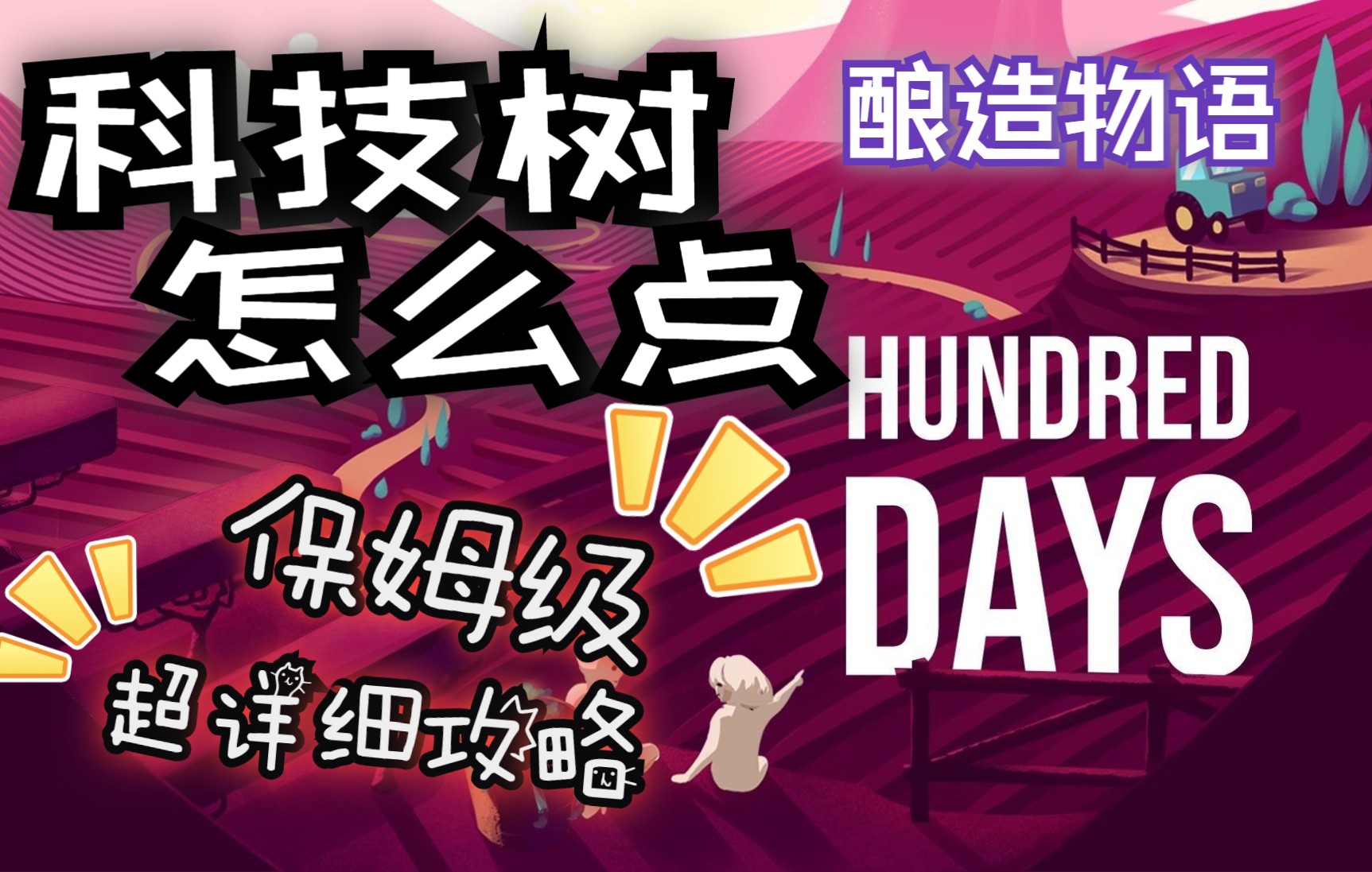 [图]【hundred days】百日/酿造物语 科技树怎么点?告别游戏破产，经济稳步前进~