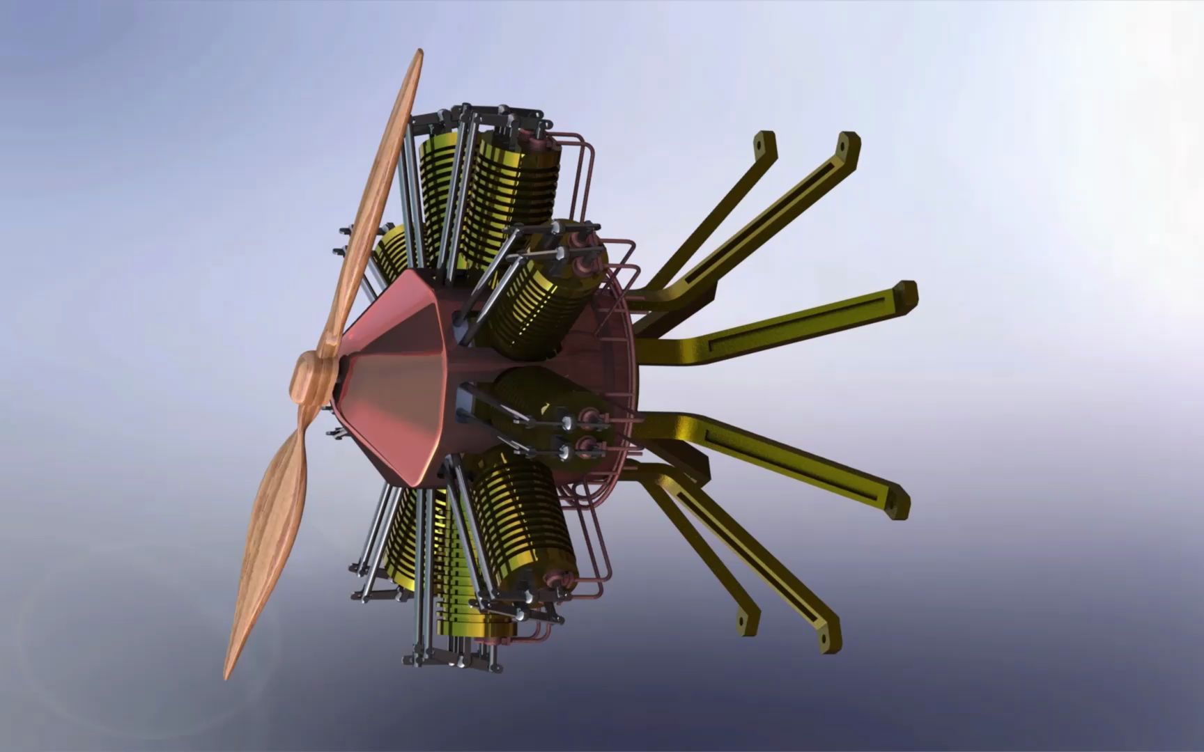 group8九缸星型发动机