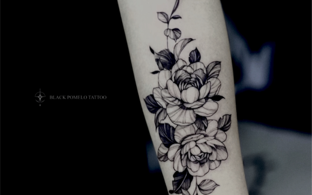 素花纹身也是个技术活