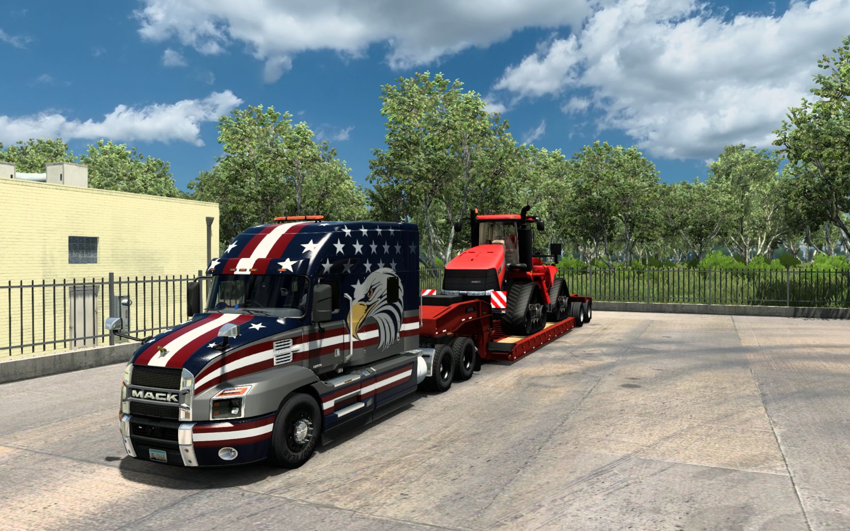 美国卡车模拟驾驶马克在墨西哥圣路易斯波托西州运输履带式拖拉机