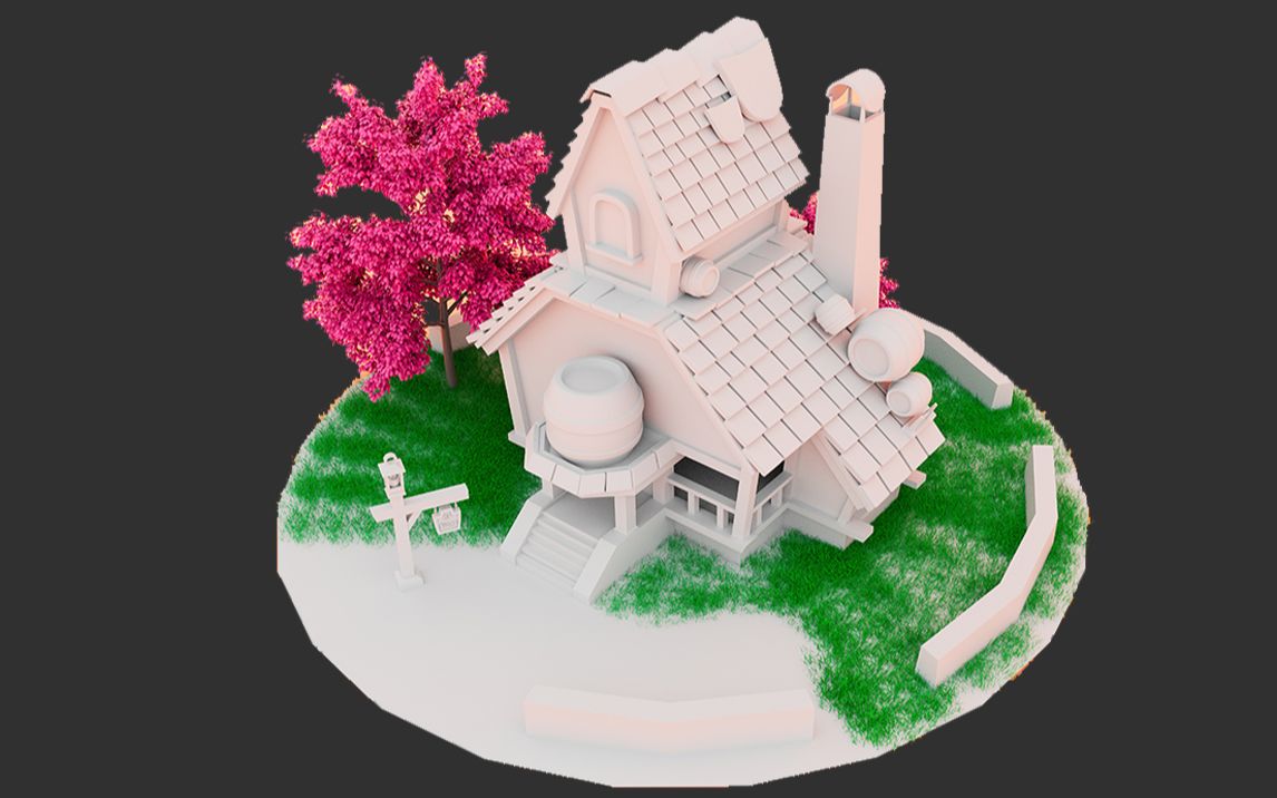 【maya建模】超详细的场景房子建模教程,maya零基础入门教程