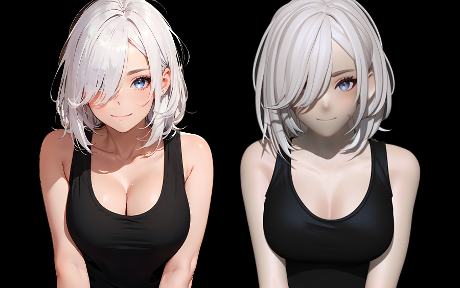 【3D】大爆!zbrush二次元同人建模 zbrush白发大胸美少女人物雕刻 zbrush女性动漫人物角色建模制作教程!哔哩哔哩bilibili