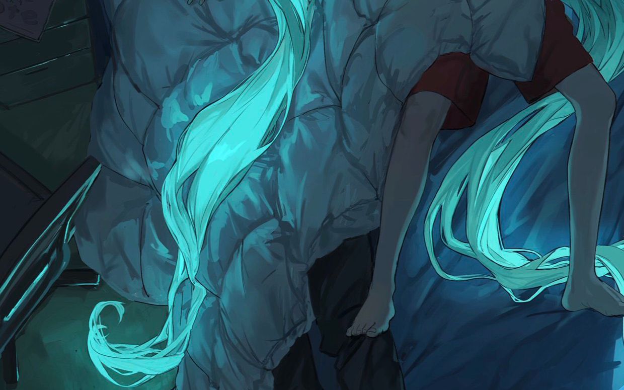 睡觉时女朋友的头发会发光 はたや 初音未来