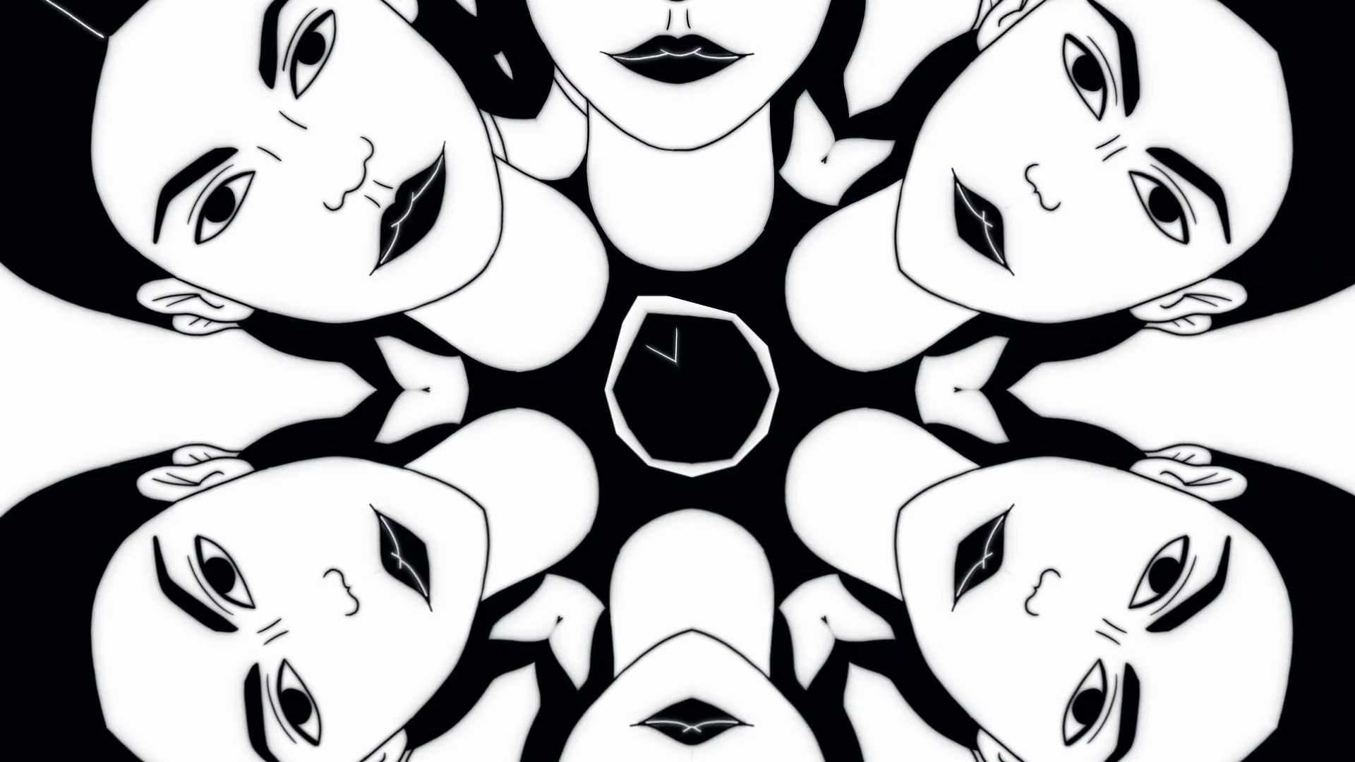 高对比度的黑白画面塑造出强烈的视觉冲击mg动画letusplay一起来演奏