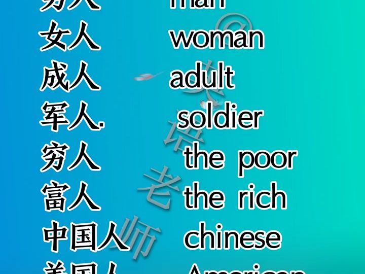 3xj9ir6mts59cde_人的单词 #零基础口语 #零基础学英语 #每天学习英语