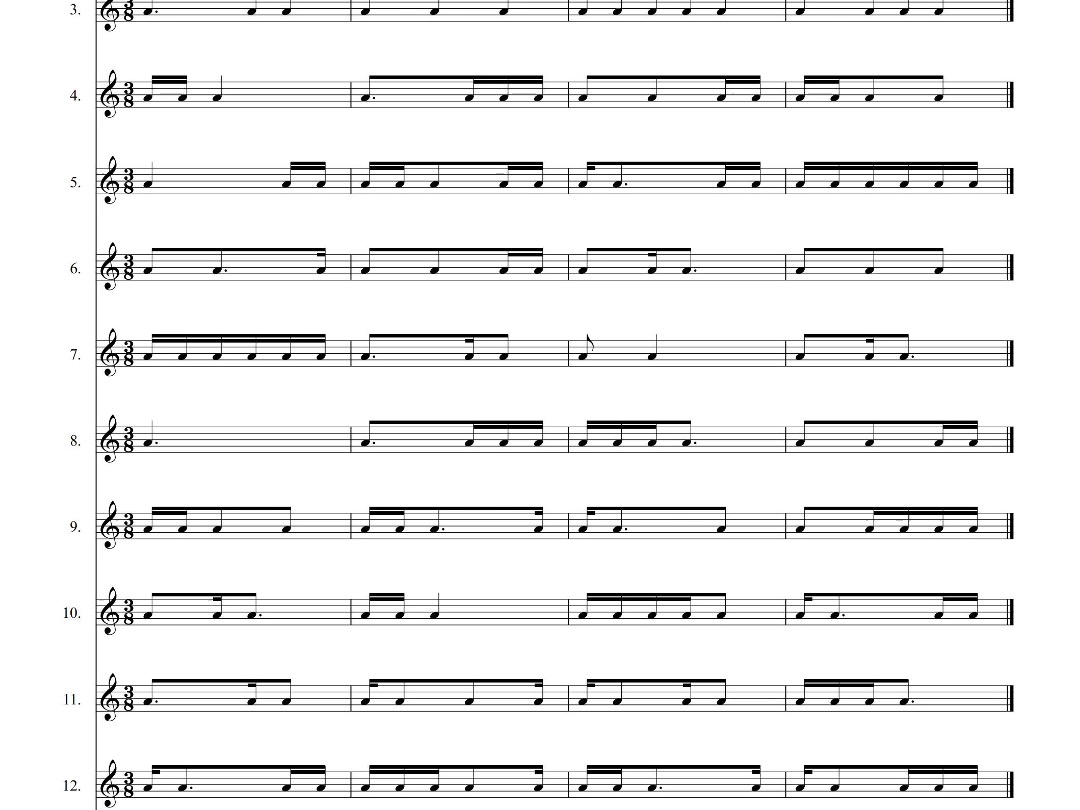 练耳疯狂练习系列之【节奏】83拍(速度70)