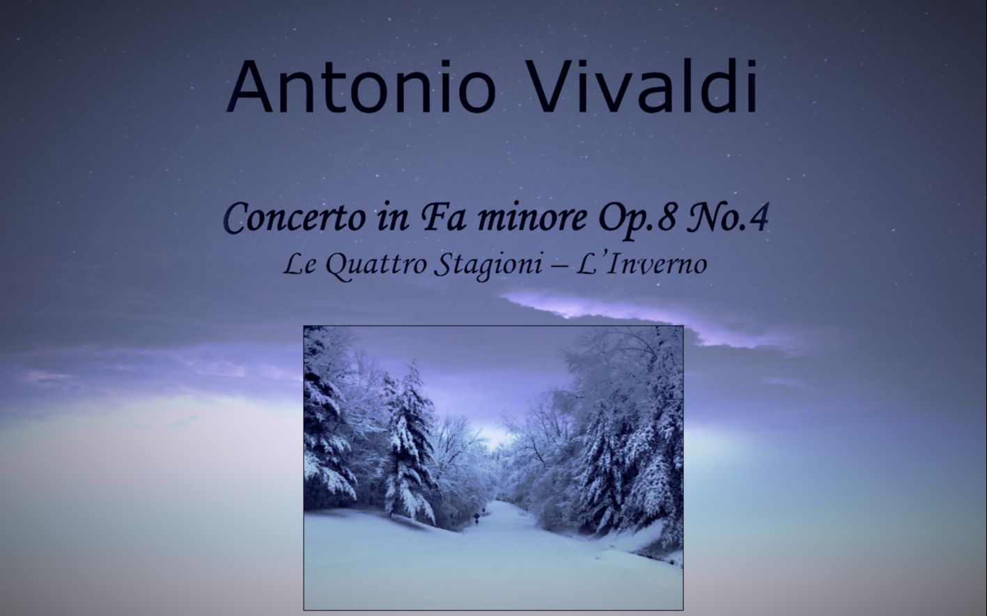 [图]【口琴】维瓦尔第《四季-冬》第一乐章 Vivaldi Four Seasons“Winter”-Allegro non molto