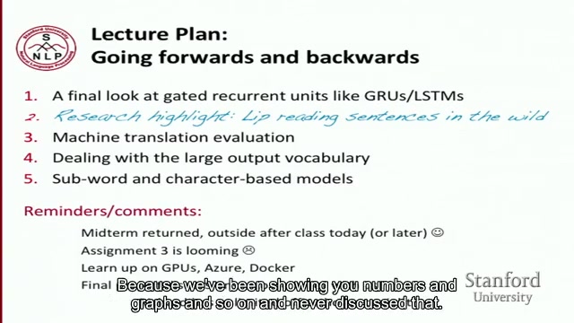 斯坦福CS224N深度学习自然语言处理课程(十一)GRU & NMT进阶哔哩哔哩bilibili