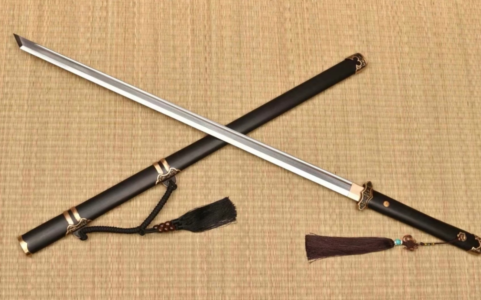 简装唐刀,折叠钢锻造