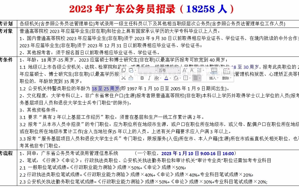 2023年广东公务员招录18258人哔哩哔哩bilibili