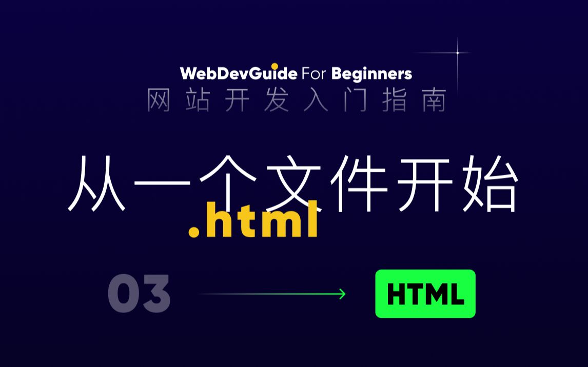 [图][网站开发入门指南03] 从 .html 这个文件开始说起 ｜ html css零基础入门教程