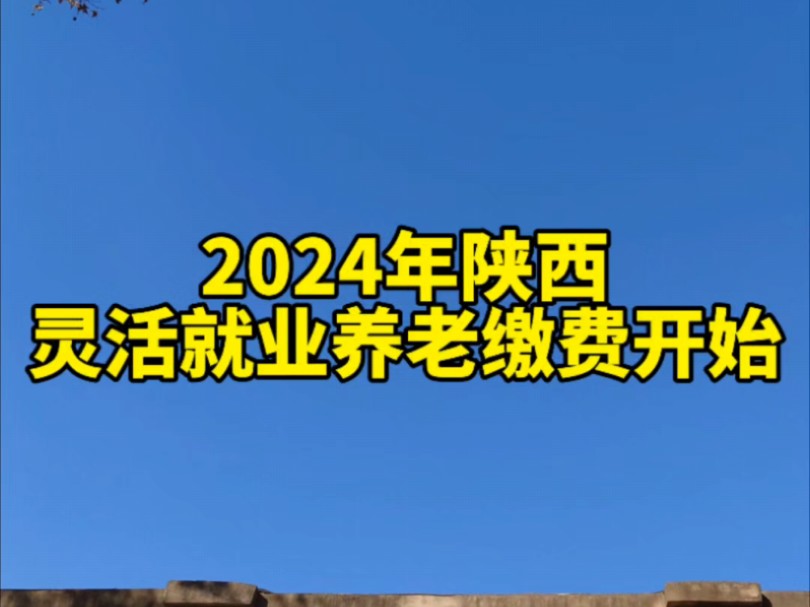 2024年陕西灵活就业养老缴费开始,企业参保变为灵活就业参保一定要及时登记哔哩哔哩bilibili