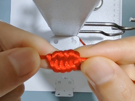 常用手绳编织基础系列:6凤尾结