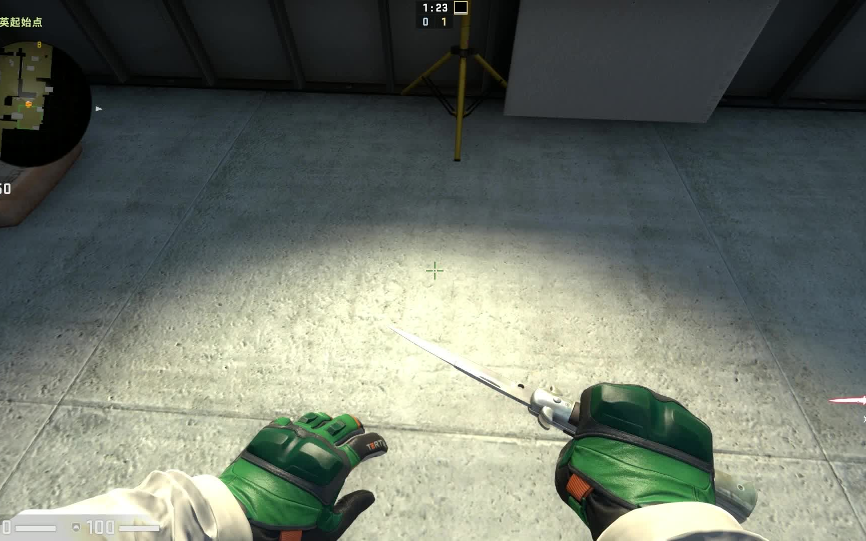 csgo系列无涂装刀的切刀展示和轻重攻击欣赏下内含roll