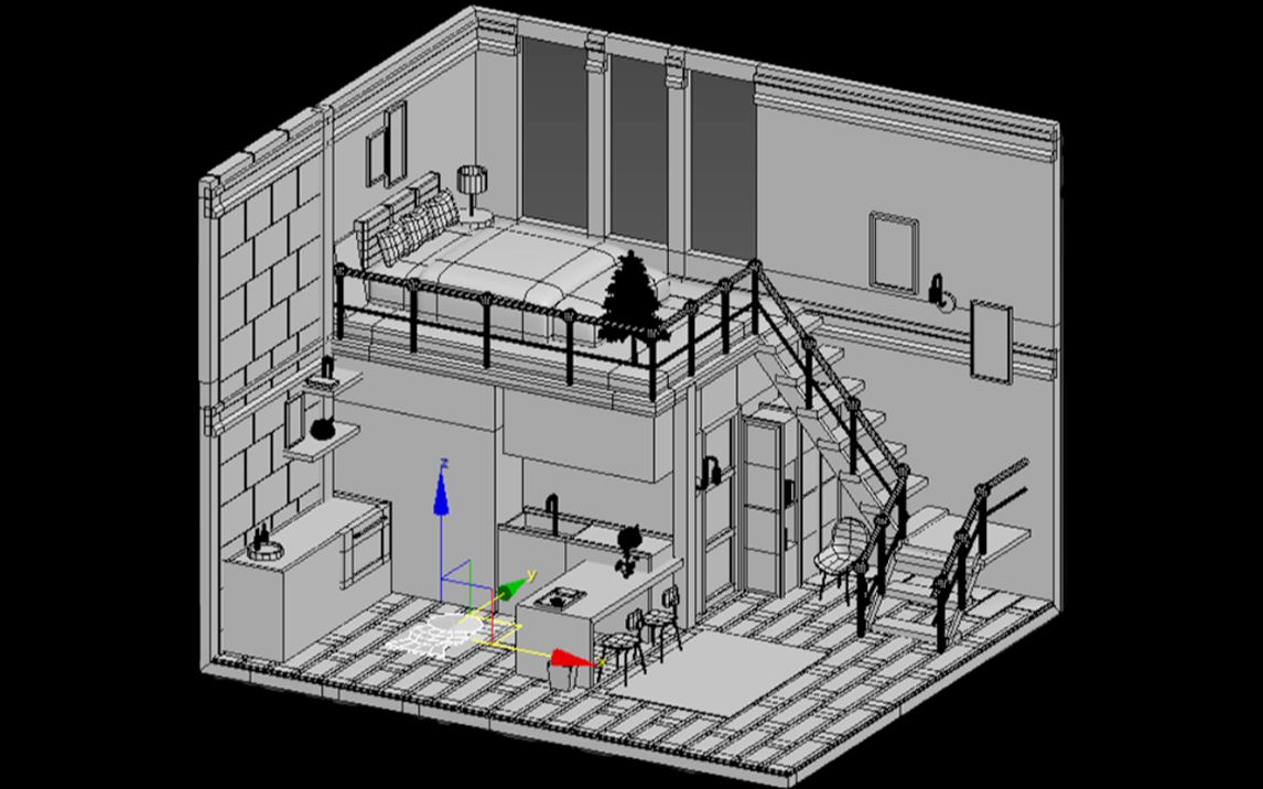 【3dmax室內設計】室內場景建模詳細教程(臥室) ——3dmax基礎教程