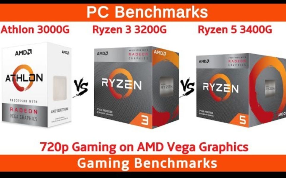 AMD 速龙 3000G vs R3 3200G vs R5 3400G性能测试对比——谁才是低端处理器市场的王者?哔哩哔哩bilibili