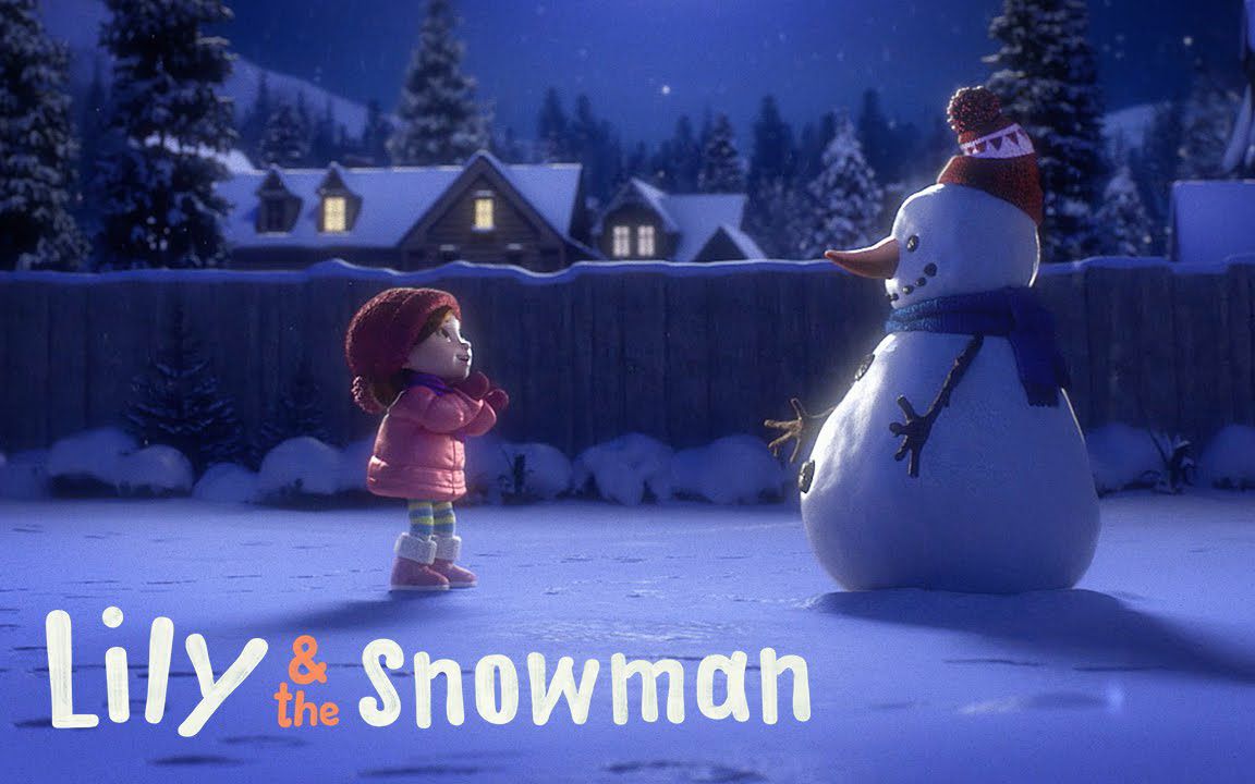 超治愈温馨暖人动画《莉莉与她的雪人》-爱哔