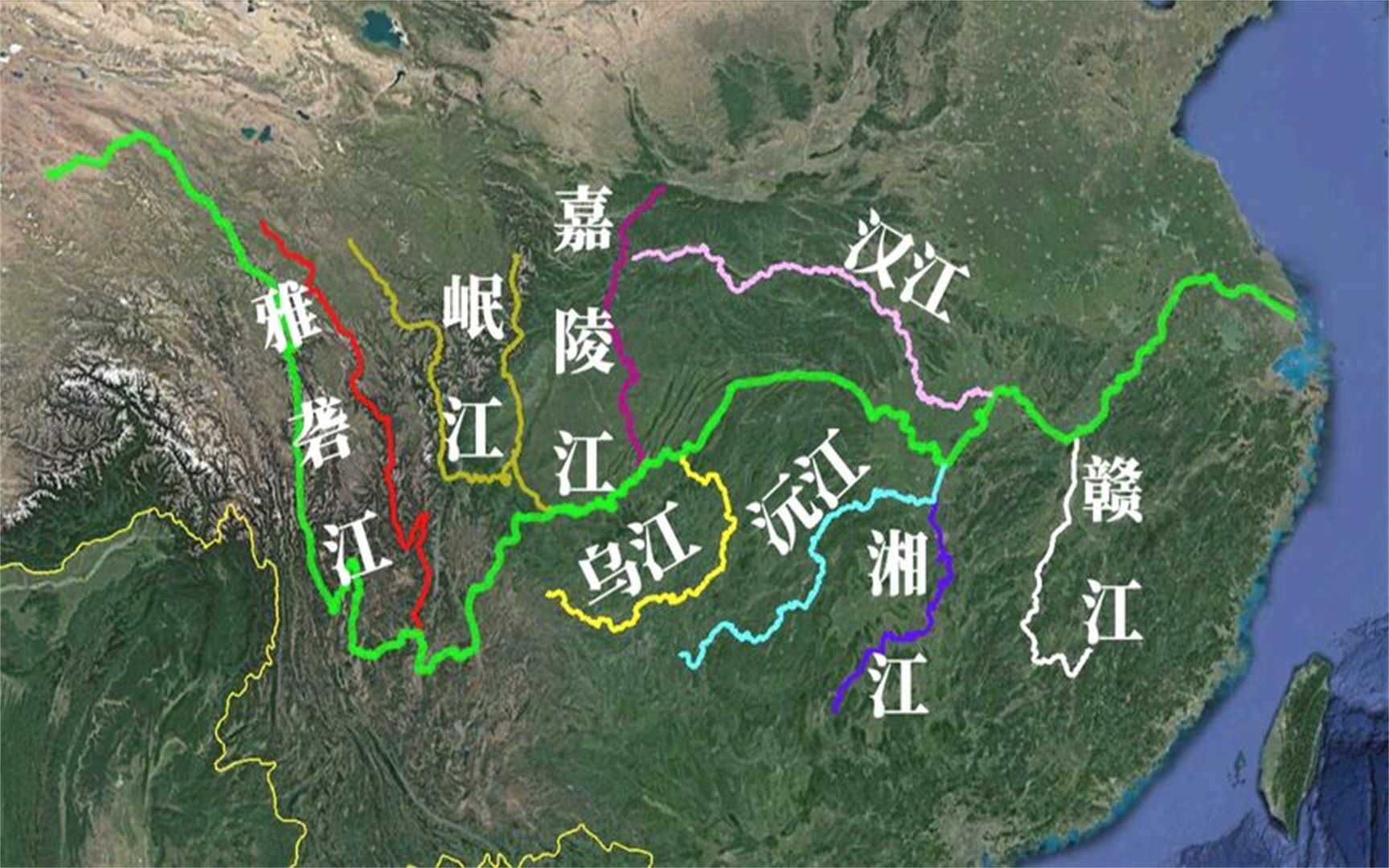 [图]长江有八大支流，最大的一条却有争论，你认为哪一条更当之无愧？