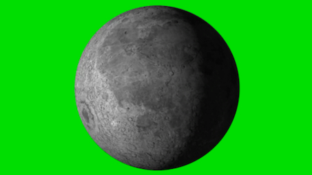 月球绿幕素材 拿走不谢