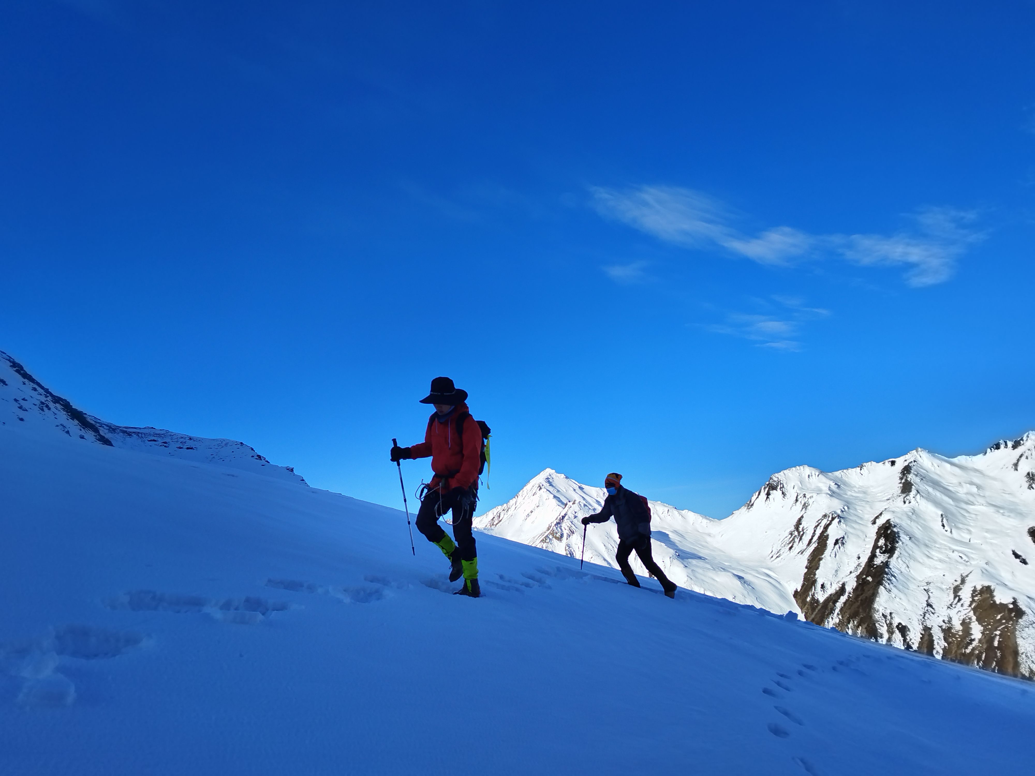 技术山峰巴郎山主峰攀登