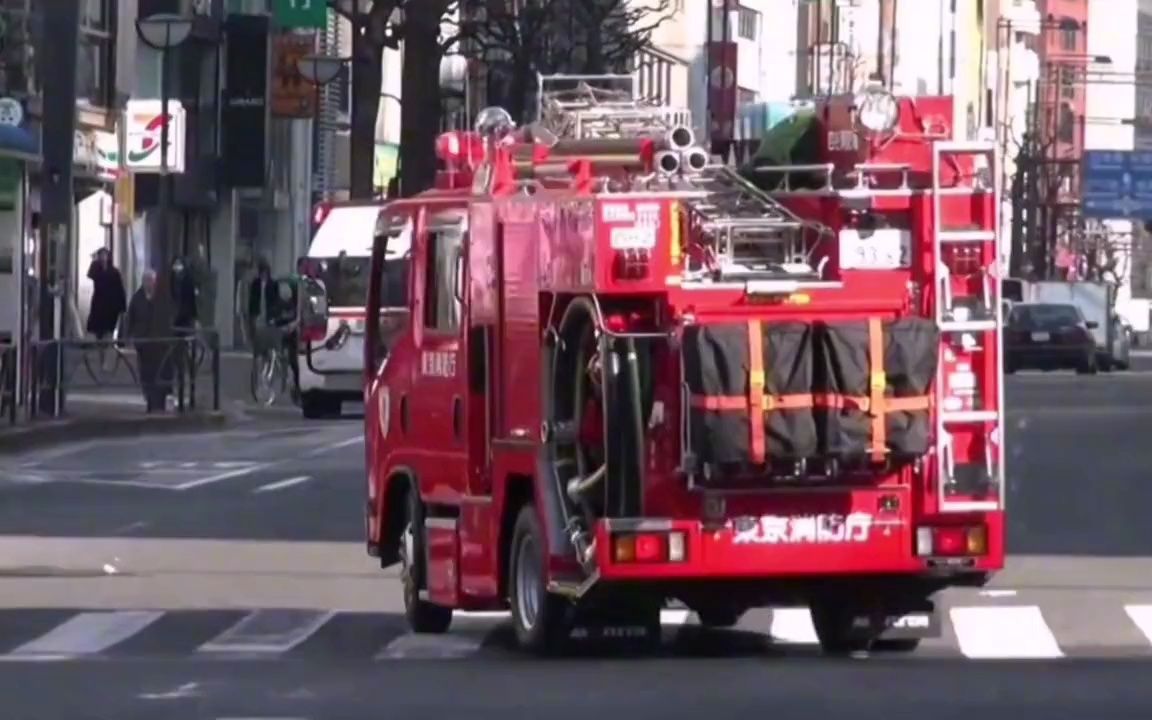 不同国家的消防车,美国消防车声音太恐怖,中国的消防车快如风,哔哩哔哩bilibili