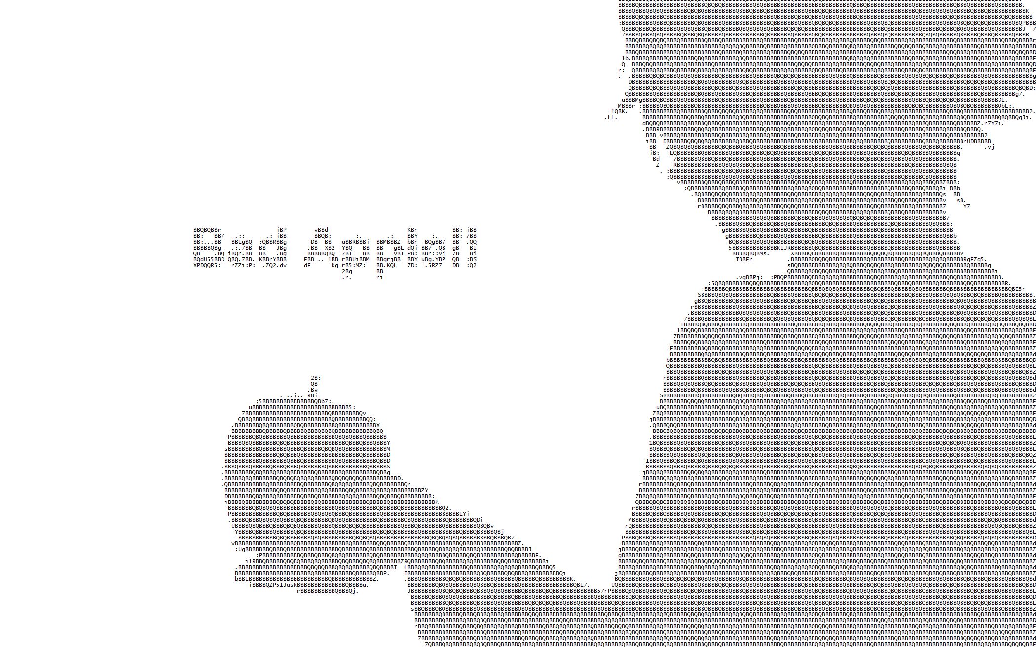 [图]【ASCII字符动画】Bad Apple!! 坏苹果