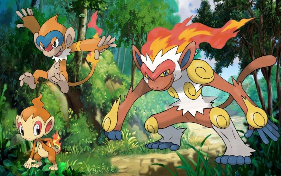 【板绘】明亮珍珠篇:使用"火焰拳"的烈焰猴!_哔哩哔哩_bilibili