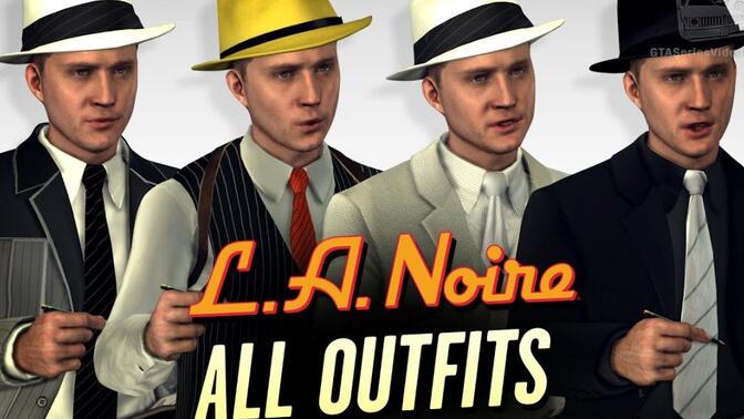 黑色洛城重置版主角科尔所有服装展示