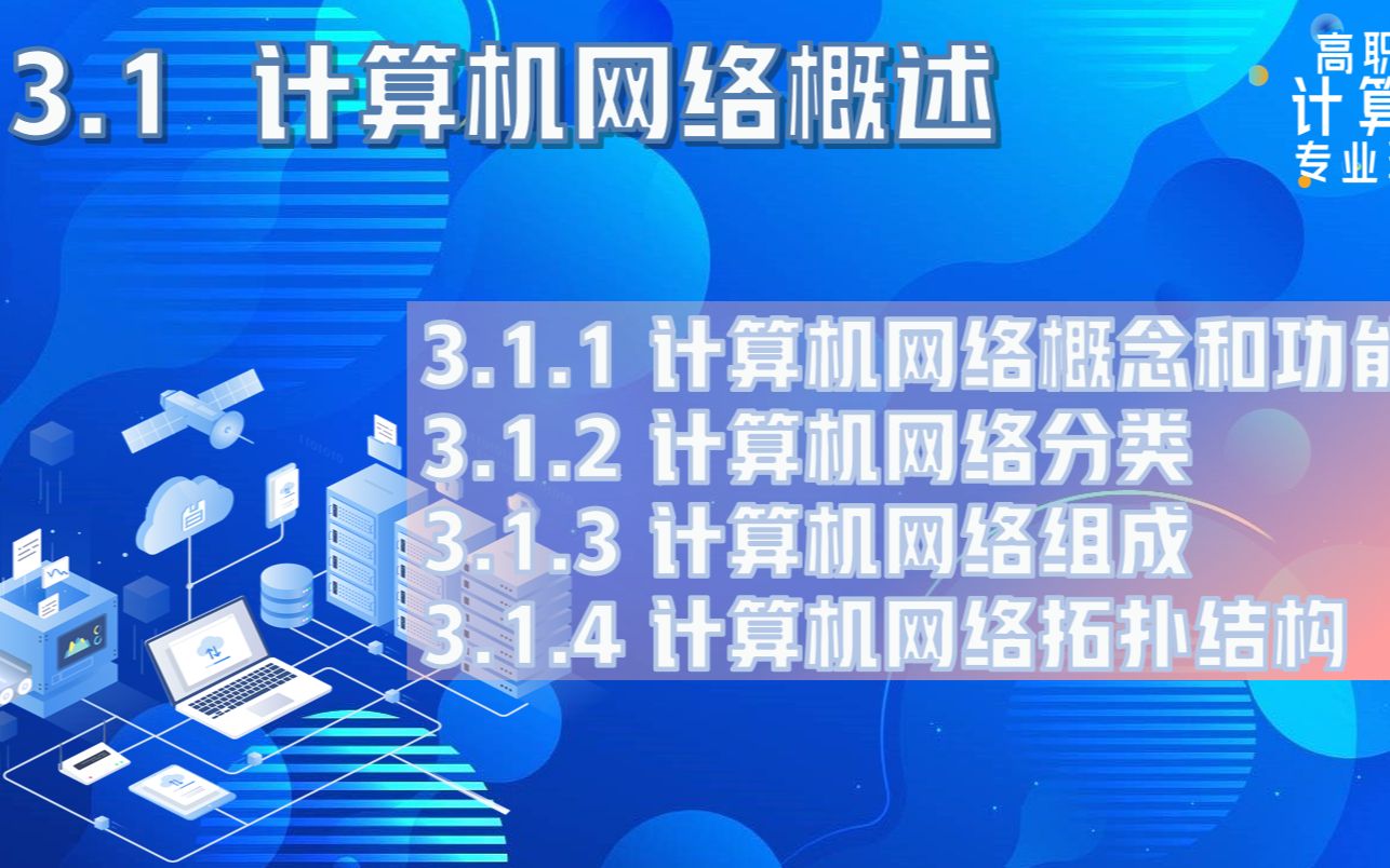 【高职考计算机专业理论】3.1 计算机网络概述哔哩哔哩bilibili