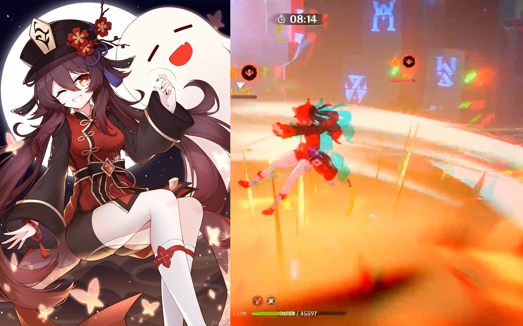 (原神)胡桃单人2.3流血深渊12层下半