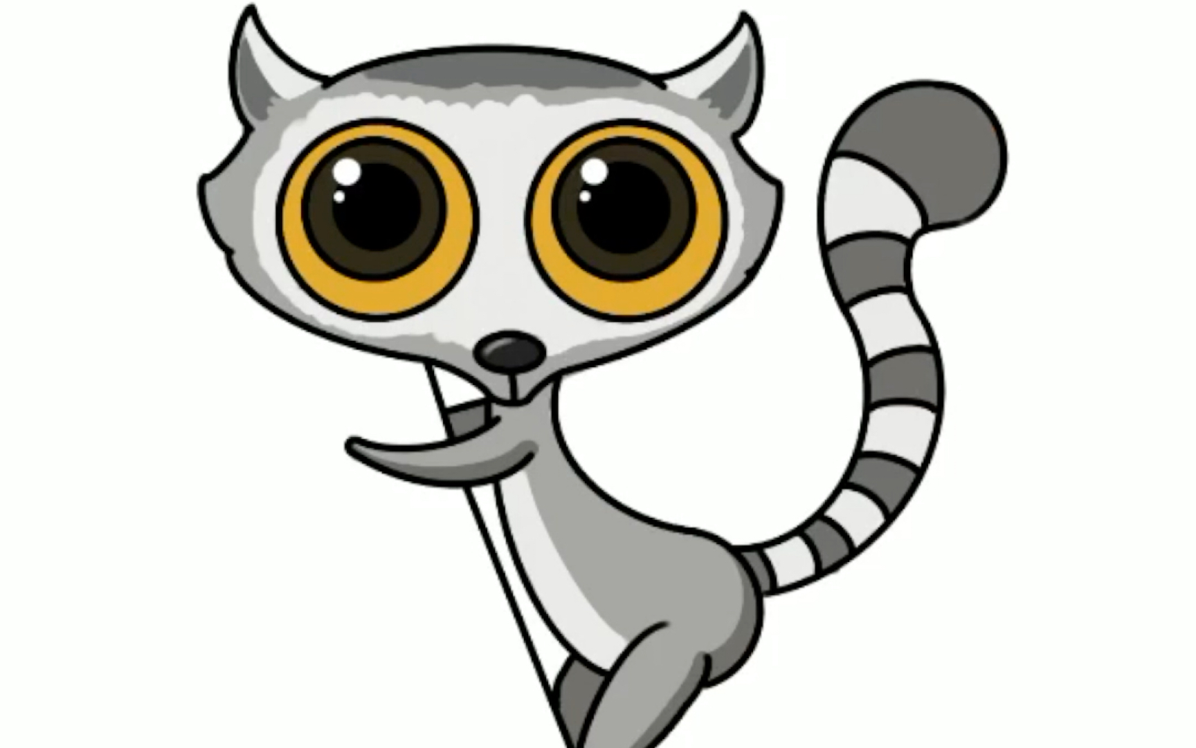 妈妈画的环尾狐猴vs我画的环尾狐猴