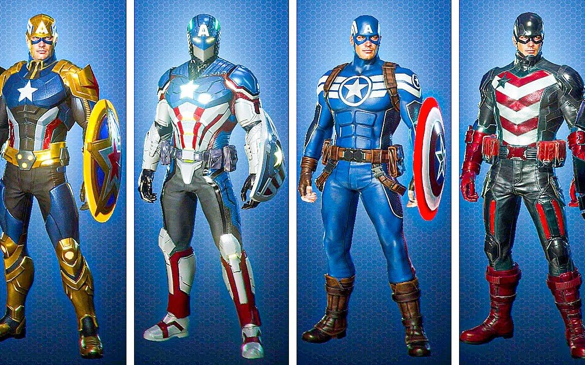 《漫威未来革命》美国队长全战衣全配色展示