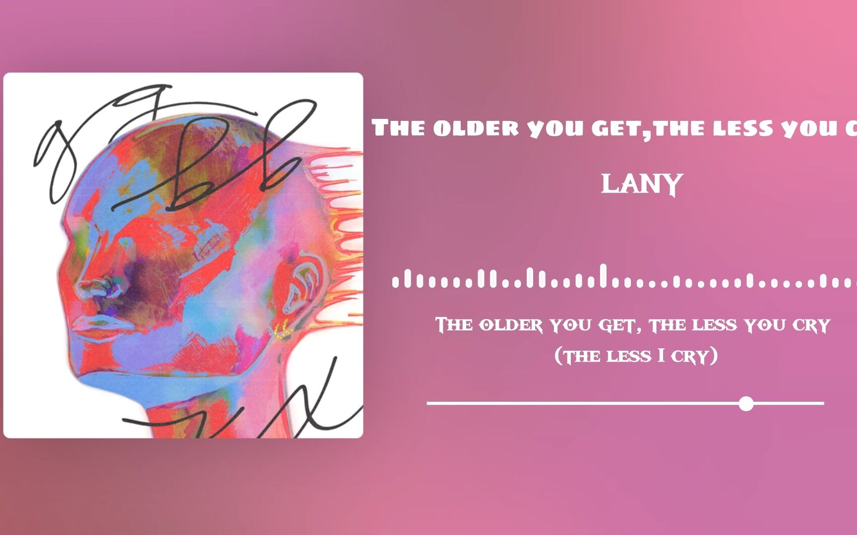 [图]【日推歌单】 | 永远年轻 永远热泪盈眶 | 《The older you get the less you cry》