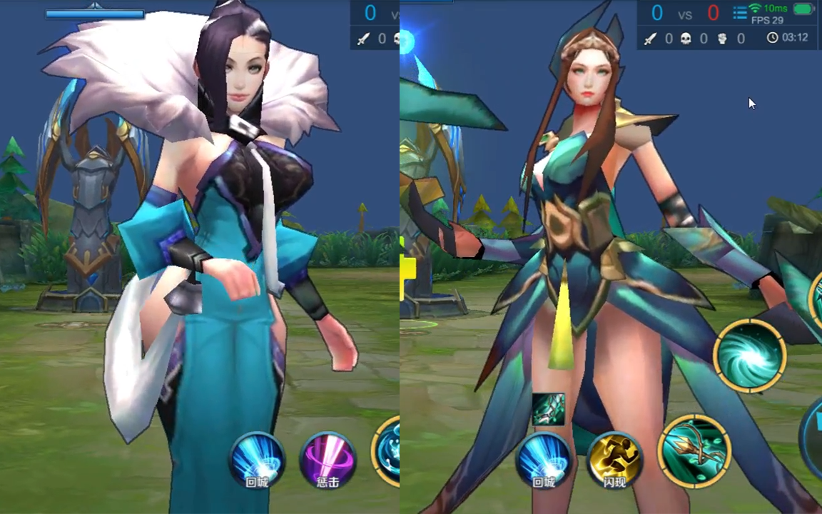 【王者荣耀3d视角】第四期:甄姬你这么美,虞姬知道么?