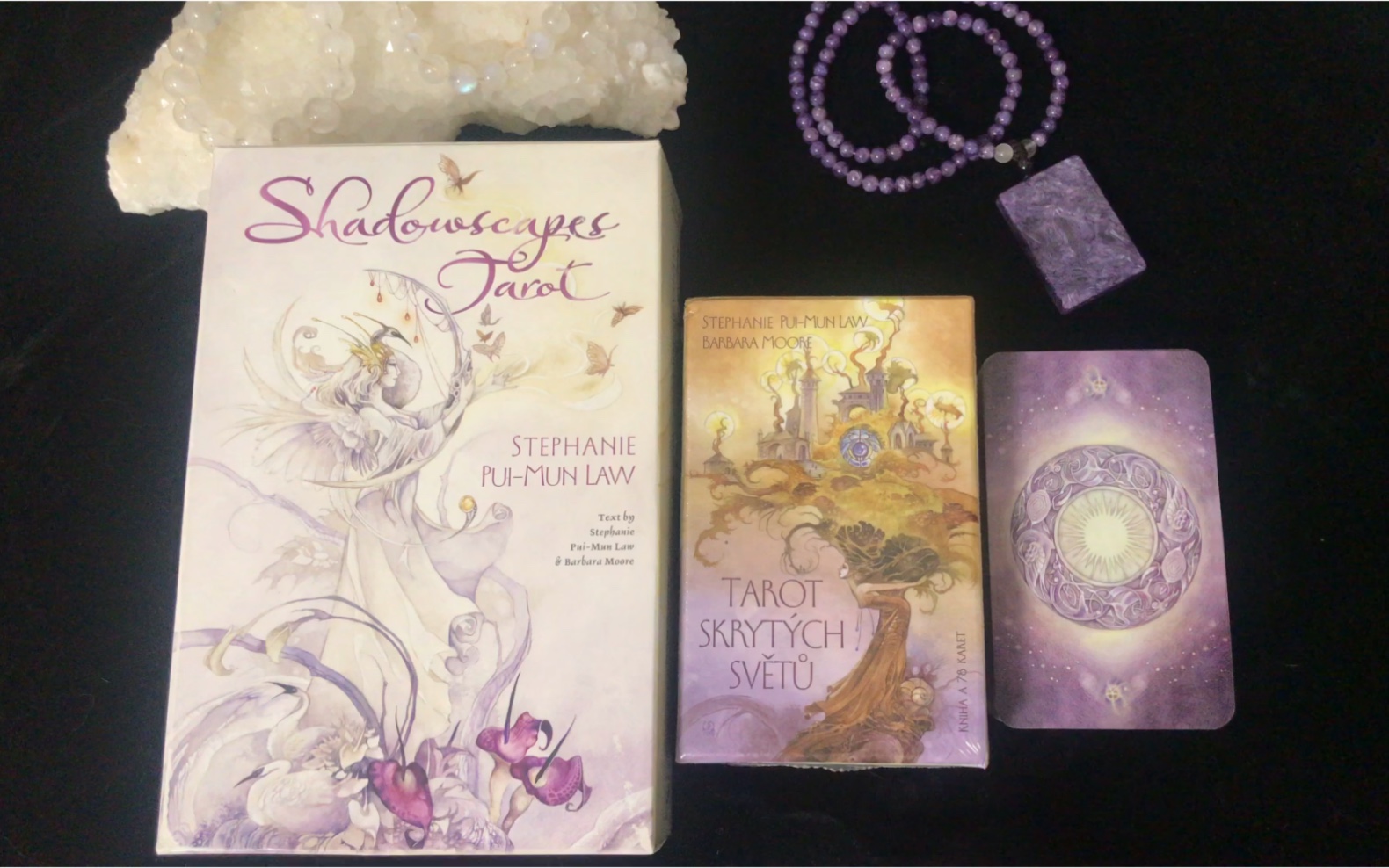 【Yuki的午夜小开箱】可遇不可求的绝版 花影塔罗牌 Shadowscapes Tarot哔哩哔哩bilibili