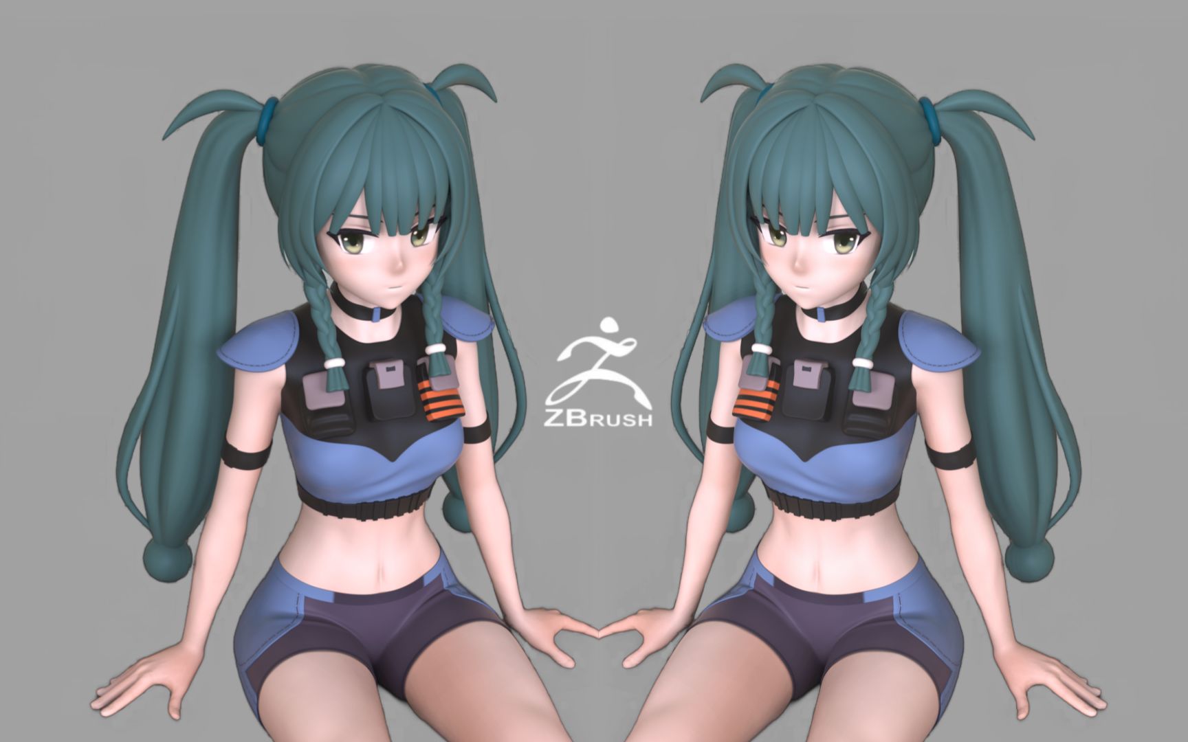3d还原《绝区零》青衣角色模型,2小时手把手教会你游戏角色建模渲染全
