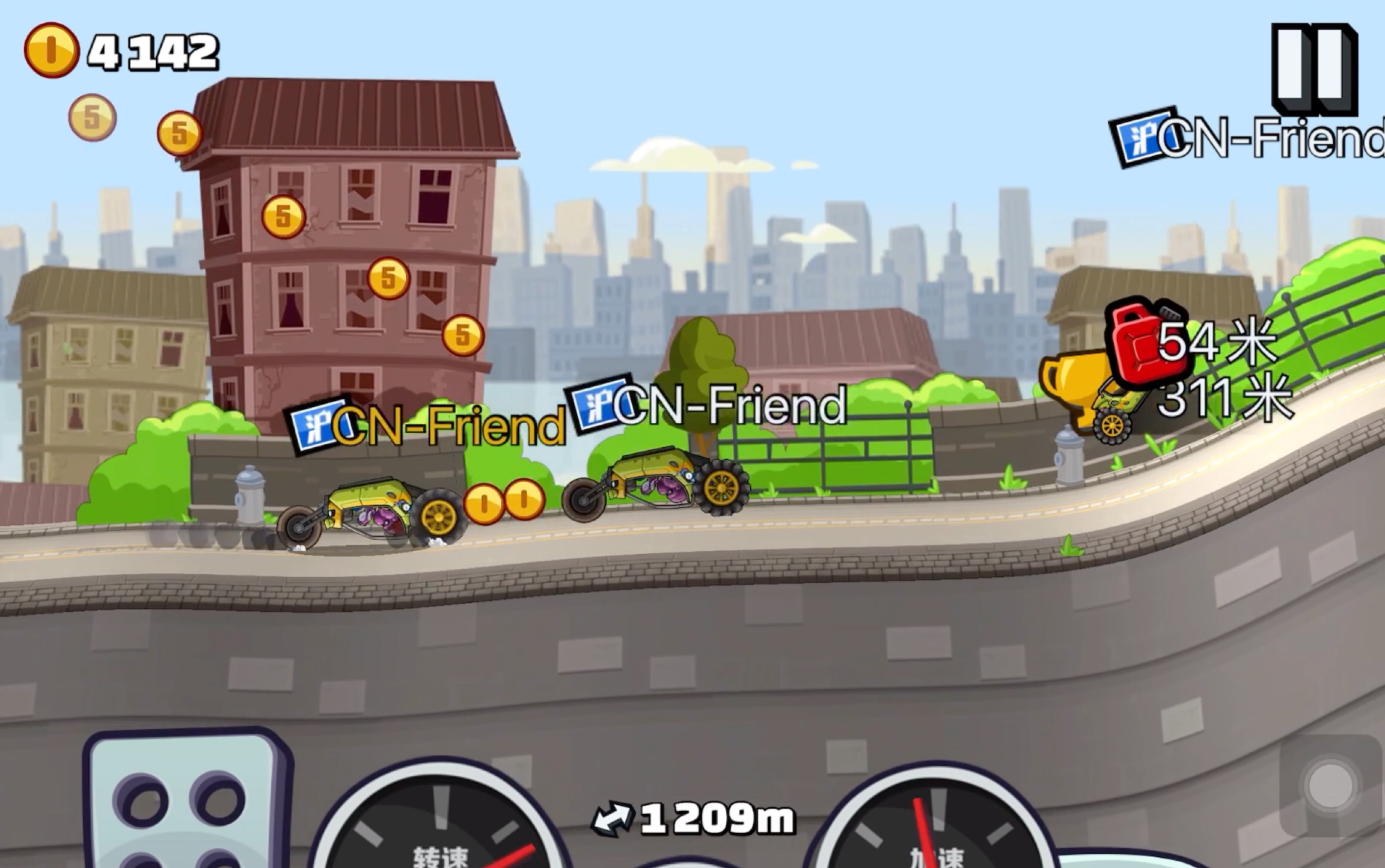 【登山赛车2】比尔:开个车还要倒立,真累啊!_单机游戏热门视频