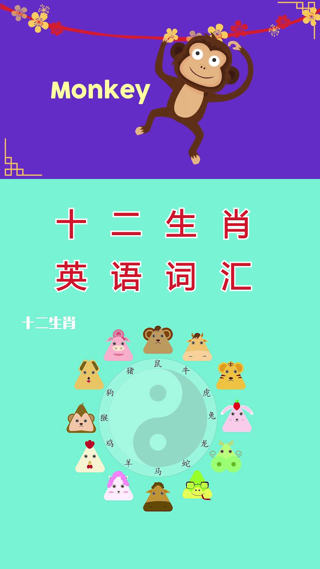 英語詞組生肖篇|十二生肖英語單詞_嗶哩嗶哩_bilibili