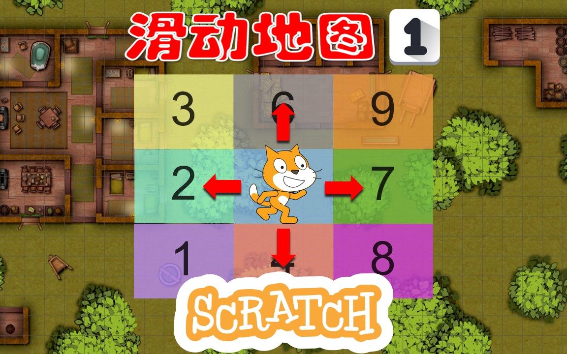 [图]【Scratch教程】RPG游戏滑动地图①