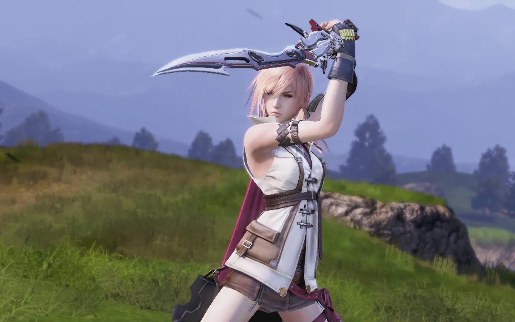 最终幻想纷争dff街机版最终幻想13ライトニング雷霆技能动画演示