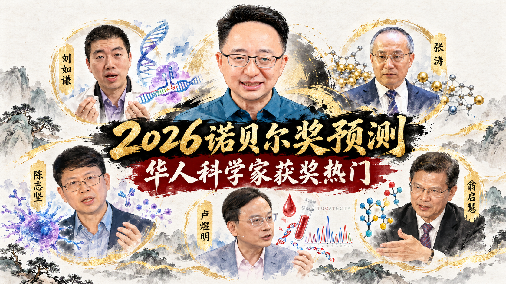 2026年的诺贝尔生理学或医学奖还有化学奖，有哪些中国科学家和华人科学家有望折桂？