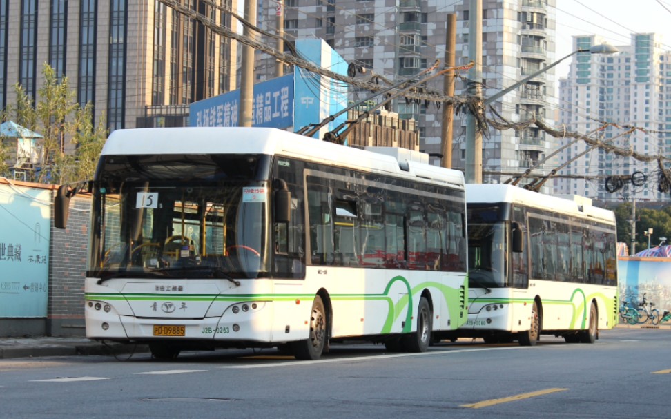 上海公交无轨电车搭辫实录