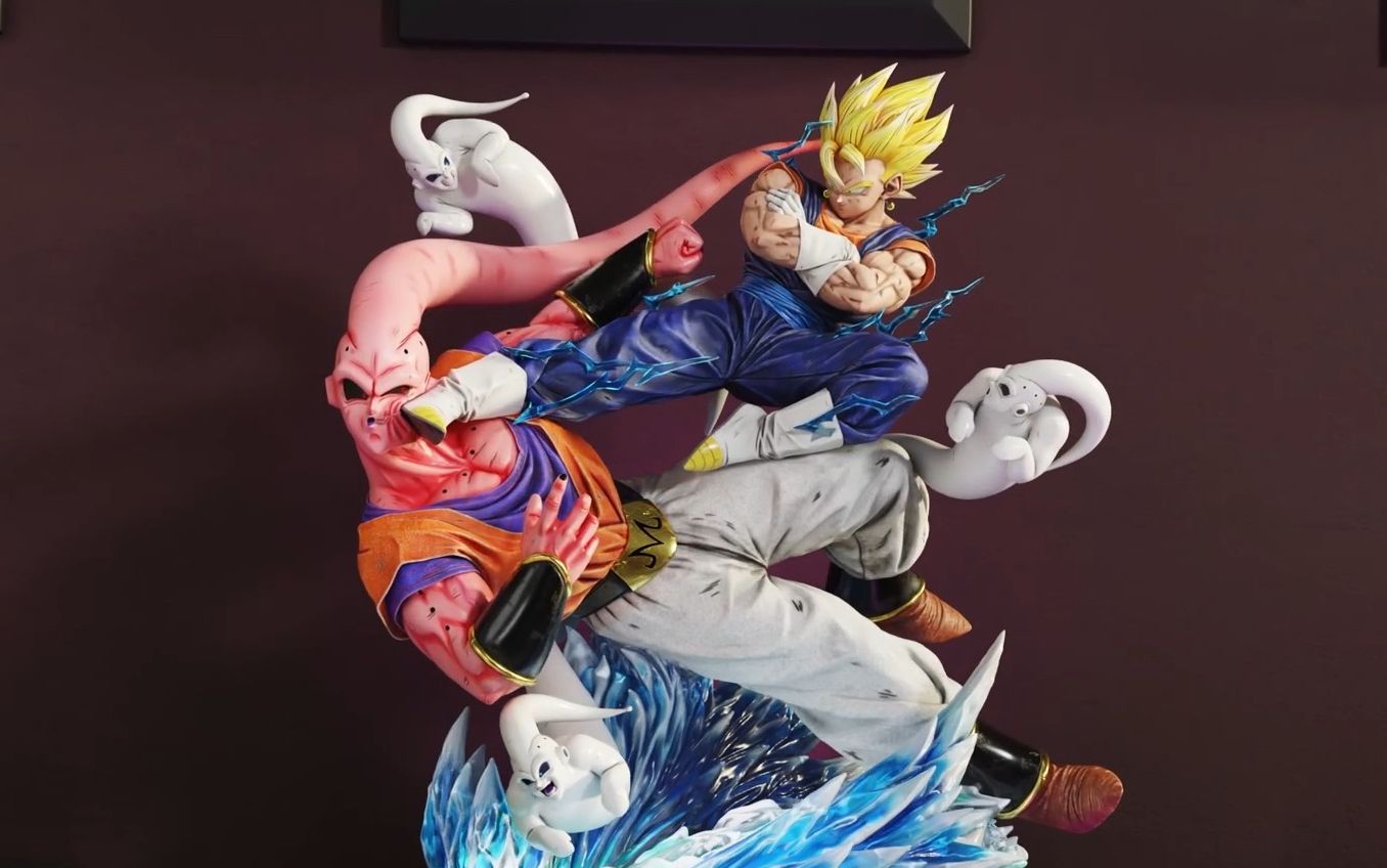 kdc vegito vs buuhan1/4 kd贝吉特vs悟饭布欧 龙珠对战的天花板!充!